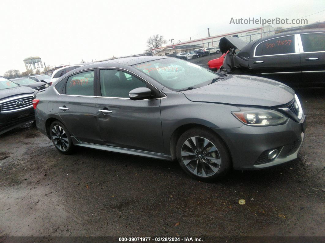 2019 Nissan Sentra Sr Gray vin: 3N1AB7AP7KY413001