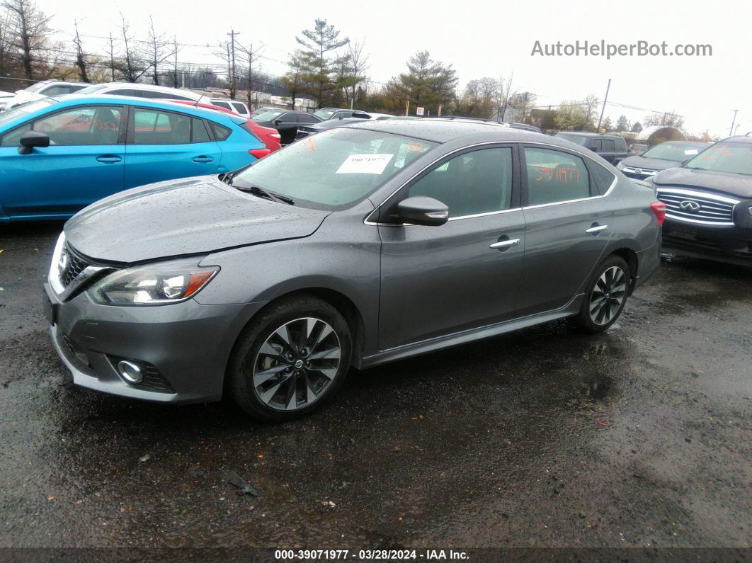 2019 Nissan Sentra Sr Gray vin: 3N1AB7AP7KY413001