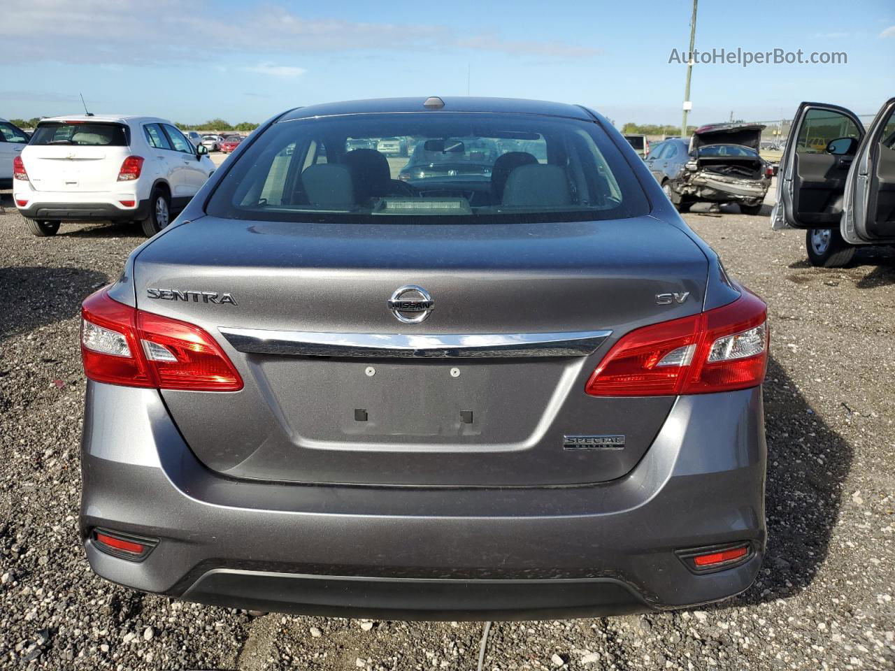 2019 Nissan Sentra S Gray vin: 3N1AB7AP7KY414553