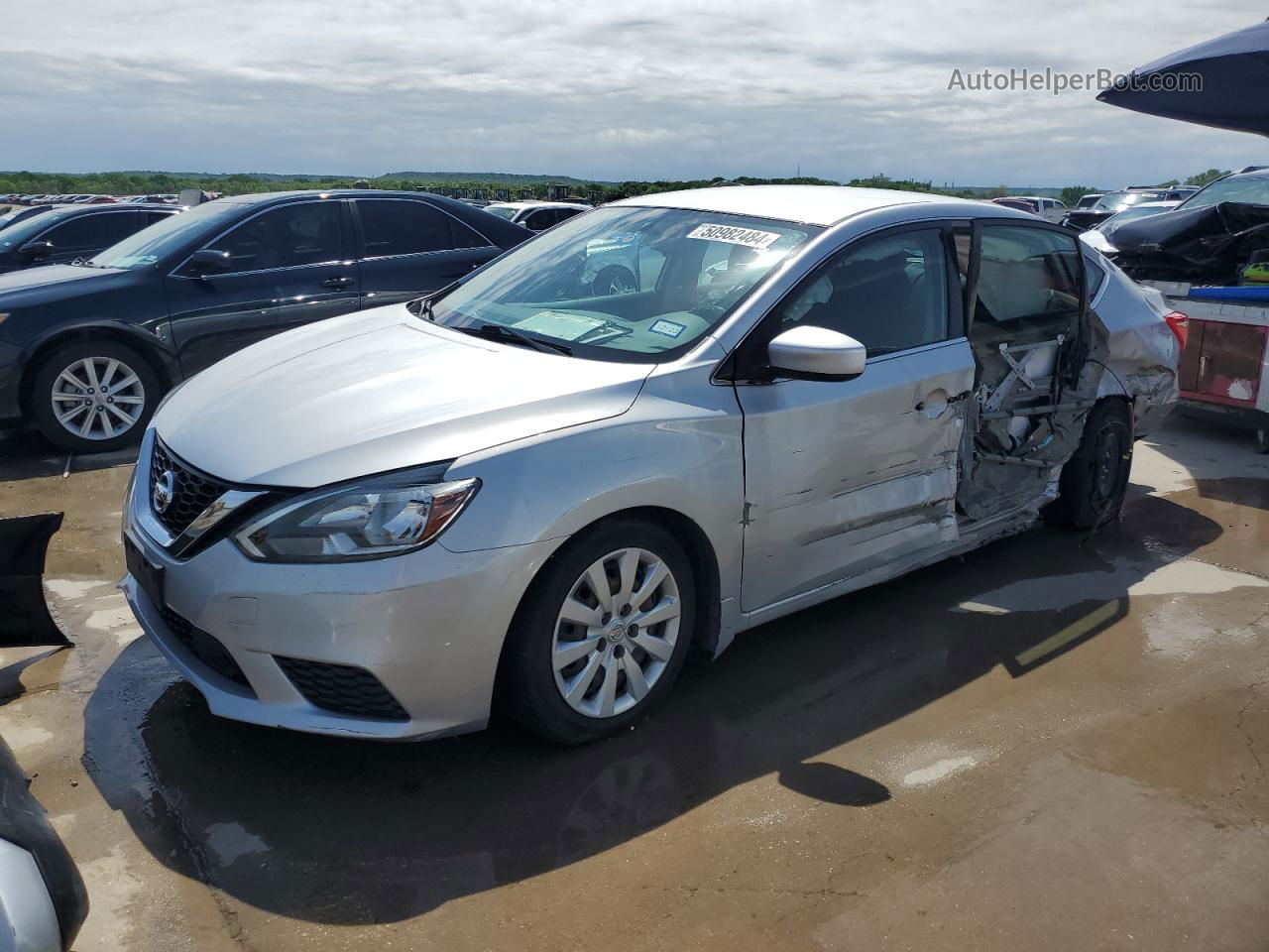 2019 Nissan Sentra S Silver vin: 3N1AB7AP7KY426296