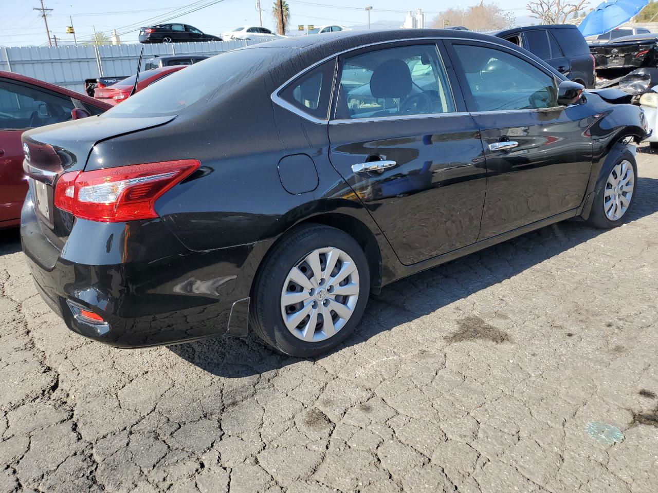 2019 Nissan Sentra S Черный vin: 3N1AB7AP7KY427755