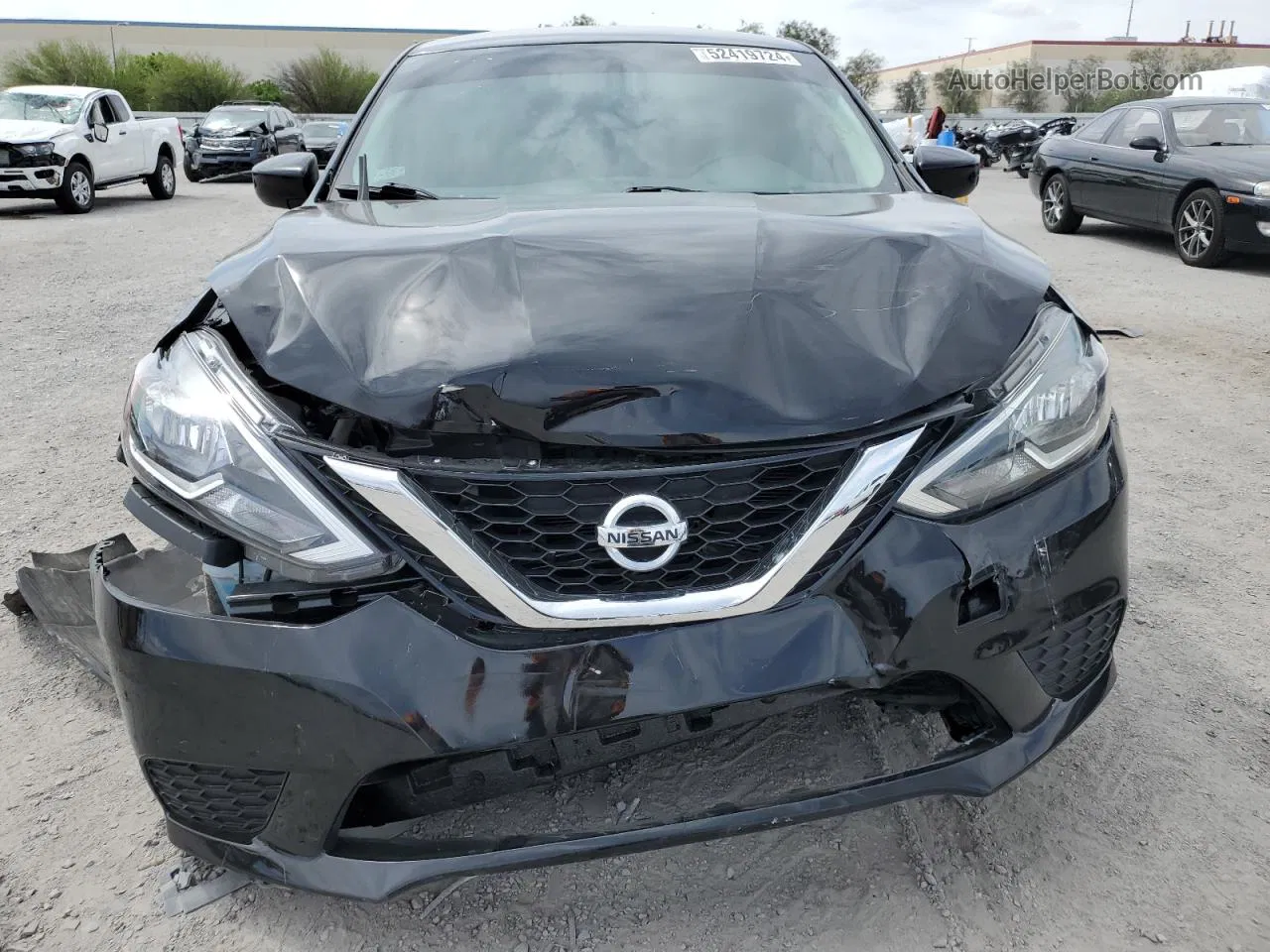 2019 Nissan Sentra S Black vin: 3N1AB7AP7KY428162