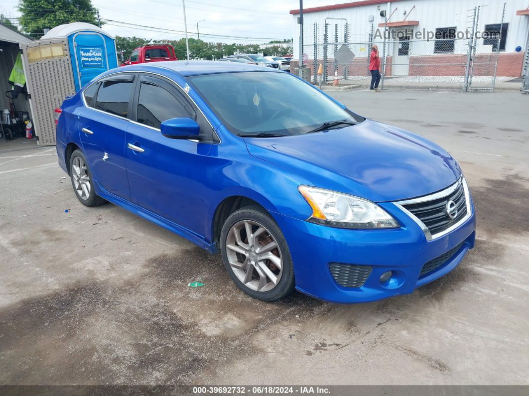 2014 Nissan Sentra Sr Синий vin: 3N1AB7AP8EL631806