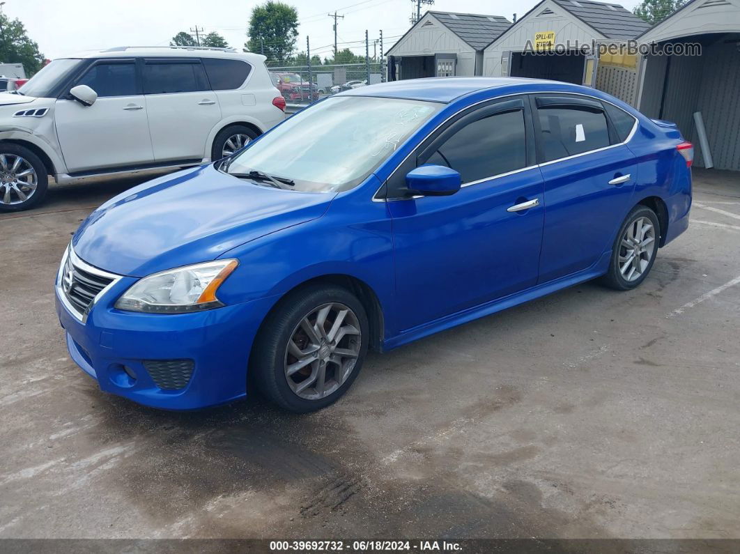 2014 Nissan Sentra Sr Синий vin: 3N1AB7AP8EL631806