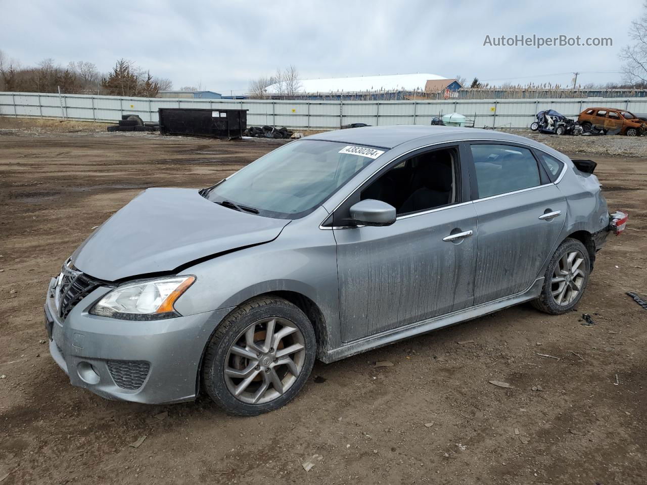 2014 Nissan Sentra S Silver vin: 3N1AB7AP8EL646614