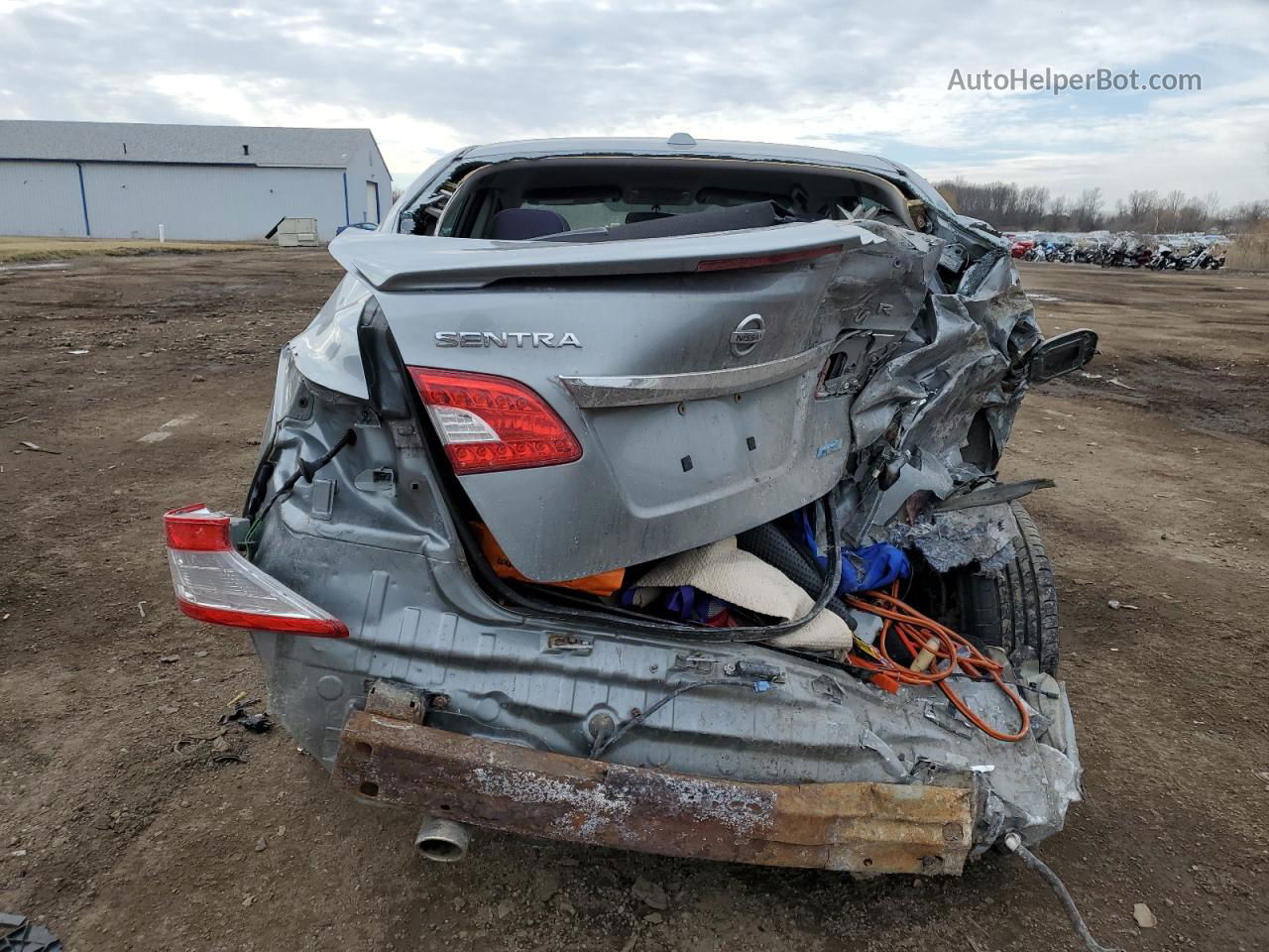 2014 Nissan Sentra S Silver vin: 3N1AB7AP8EL646614