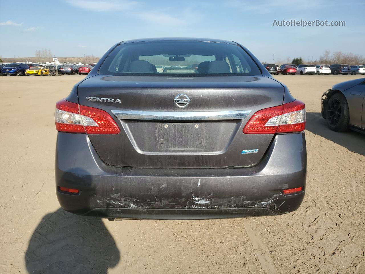 2014 Nissan Sentra S Gray vin: 3N1AB7AP8EL649268