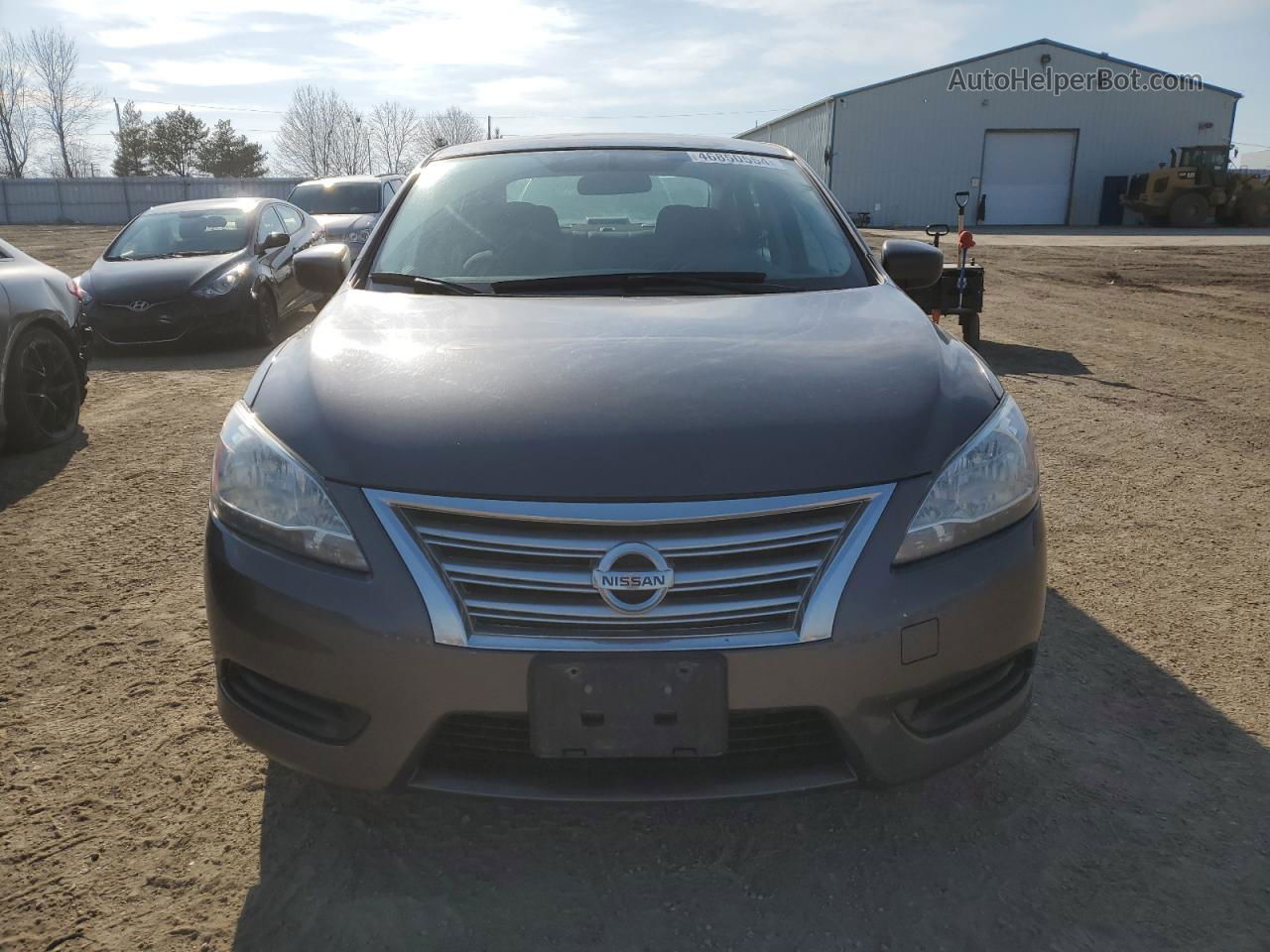 2014 Nissan Sentra S Gray vin: 3N1AB7AP8EL649268