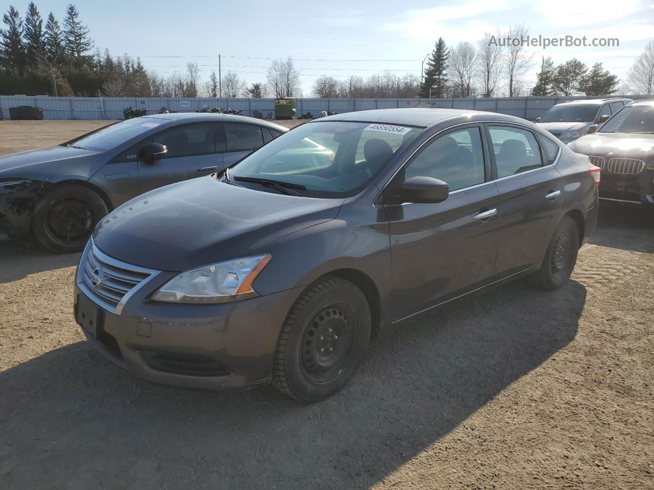 2014 Nissan Sentra S Gray vin: 3N1AB7AP8EL649268