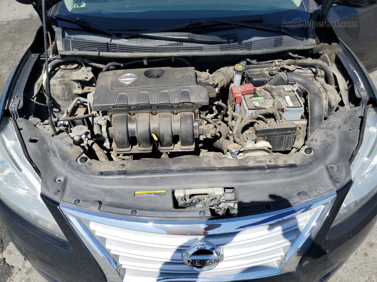 2014 Nissan Sentra S Черный vin: 3N1AB7AP8EL658813