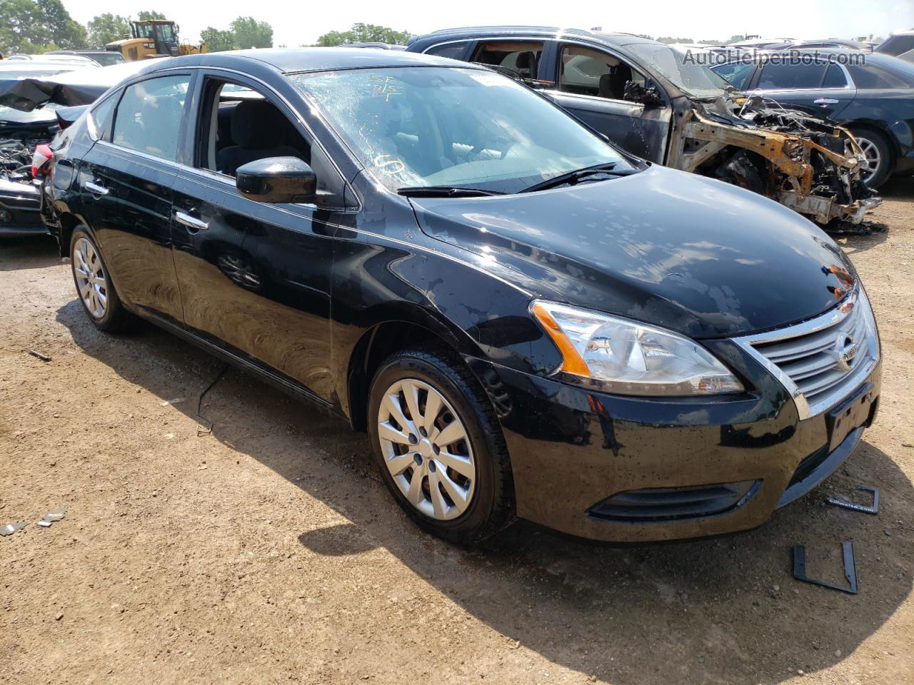 2014 Nissan Sentra S Black vin: 3N1AB7AP8EY210039