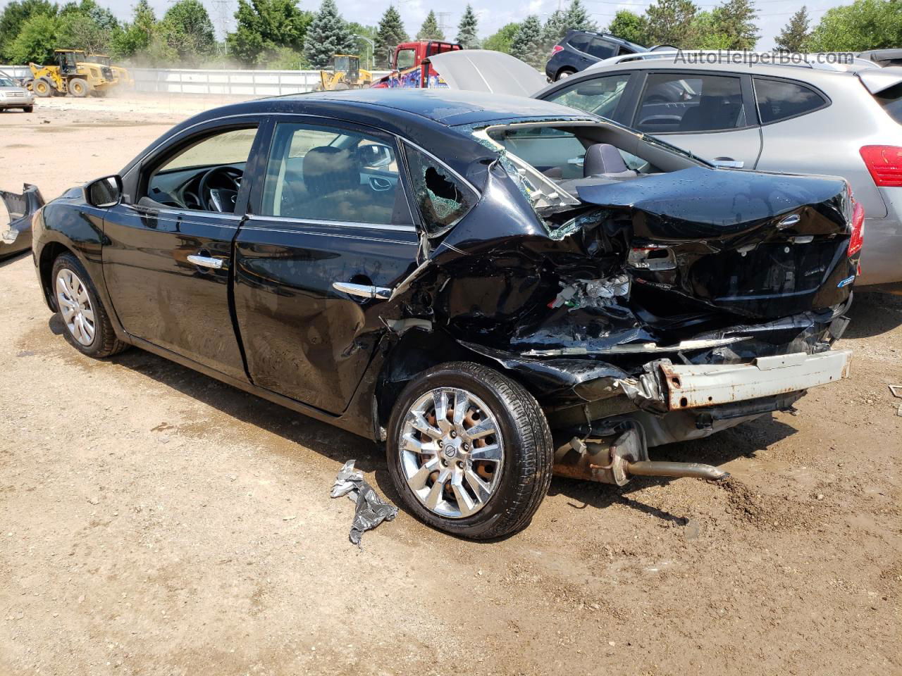 2014 Nissan Sentra S Black vin: 3N1AB7AP8EY210039