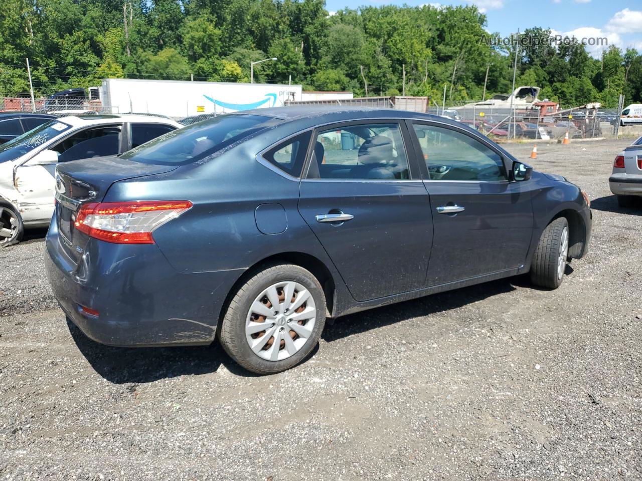 2014 Nissan Sentra S Blue vin: 3N1AB7AP8EY218030