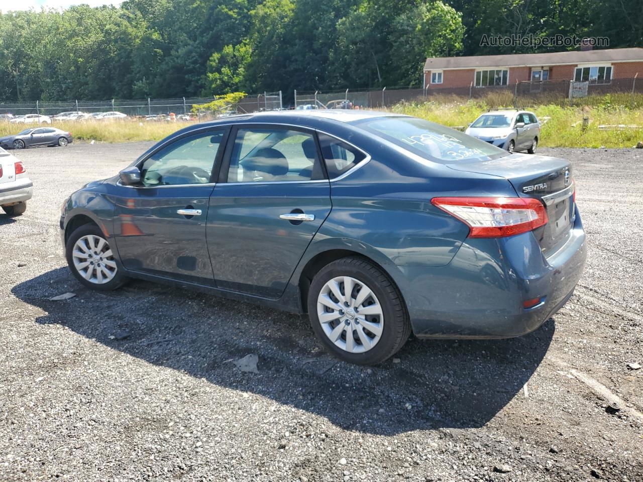 2014 Nissan Sentra S Blue vin: 3N1AB7AP8EY218030