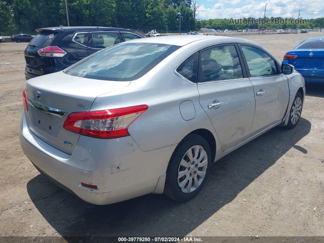 2014 Nissan Sentra Fe+ S/fe+ Sv/s/sl/sr/sv Silver vin: 3N1AB7AP8EY225642