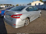 2014 Nissan Sentra Sr Silver vin: 3N1AB7AP8EY226158