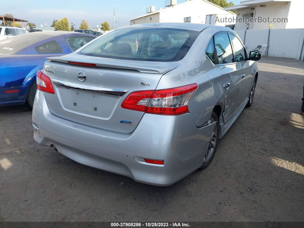 2014 Nissan Sentra Sr Серебряный vin: 3N1AB7AP8EY226158