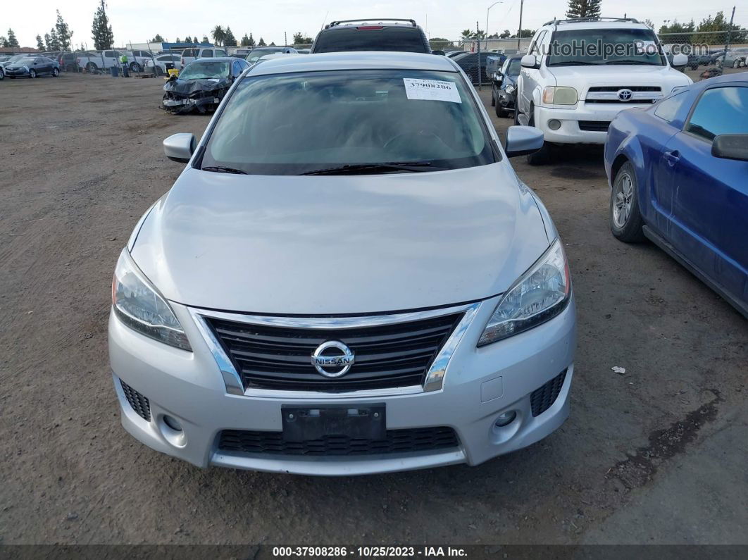 2014 Nissan Sentra Sr Серебряный vin: 3N1AB7AP8EY226158