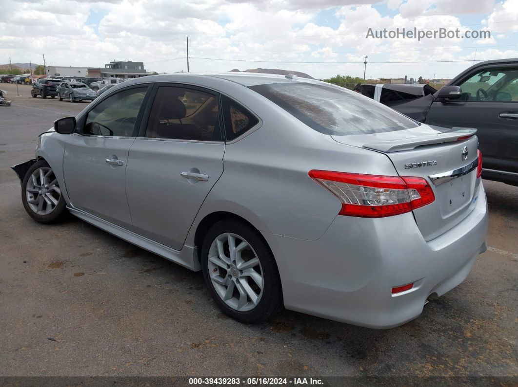 2014 Nissan Sentra Sr Silver vin: 3N1AB7AP8EY295142