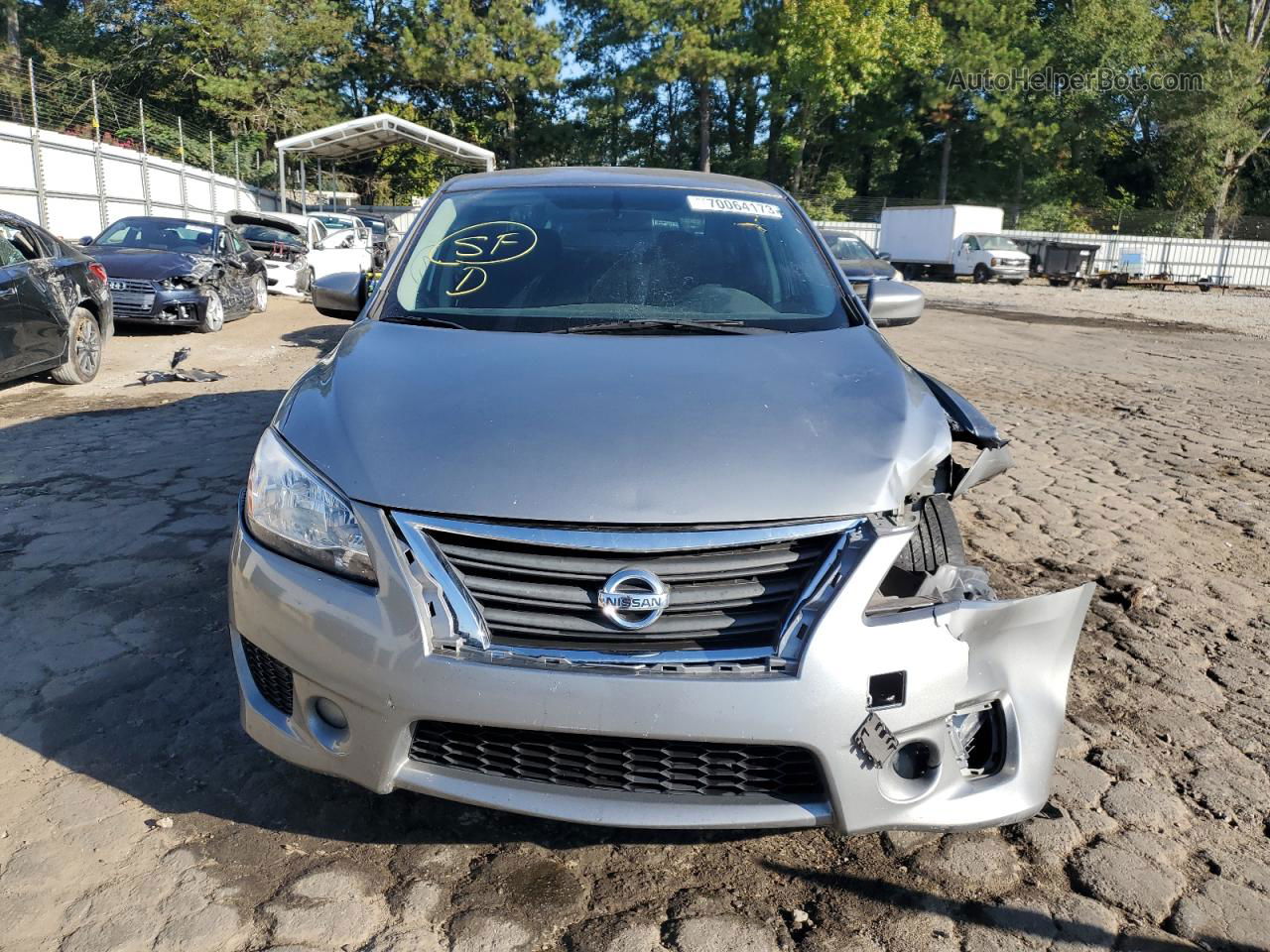 2014 Nissan Sentra S Silver vin: 3N1AB7AP8EY326776