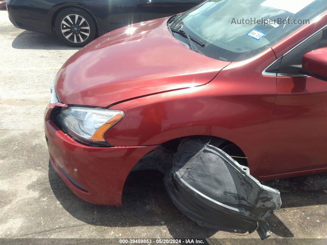 2014 Nissan Sentra S Red vin: 3N1AB7AP8EY335669