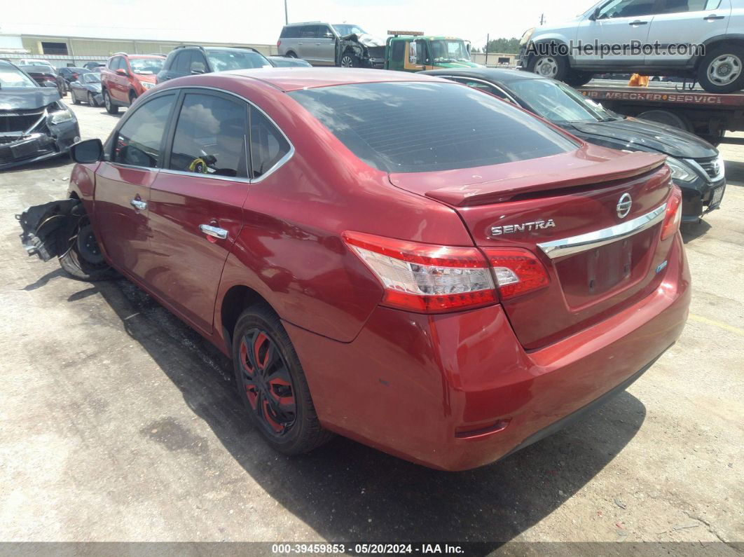 2014 Nissan Sentra S Red vin: 3N1AB7AP8EY335669