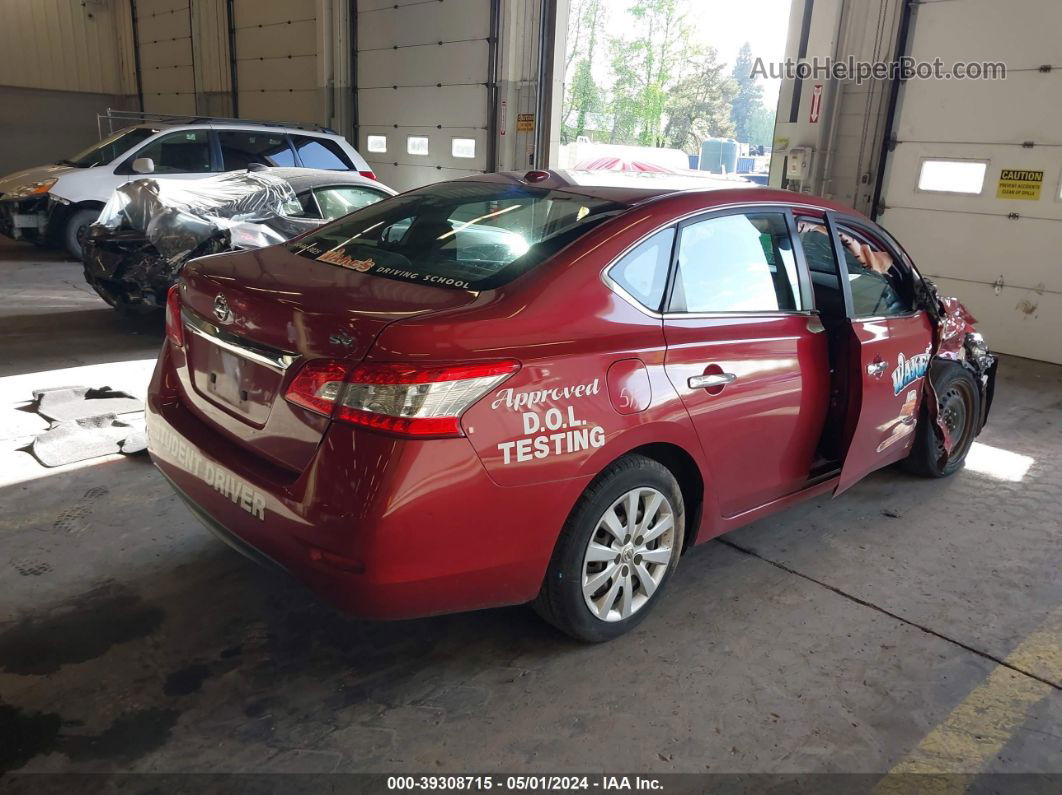 2015 Nissan Sentra Fe+ S/s/sl/sr/sv Red vin: 3N1AB7AP8FL656691