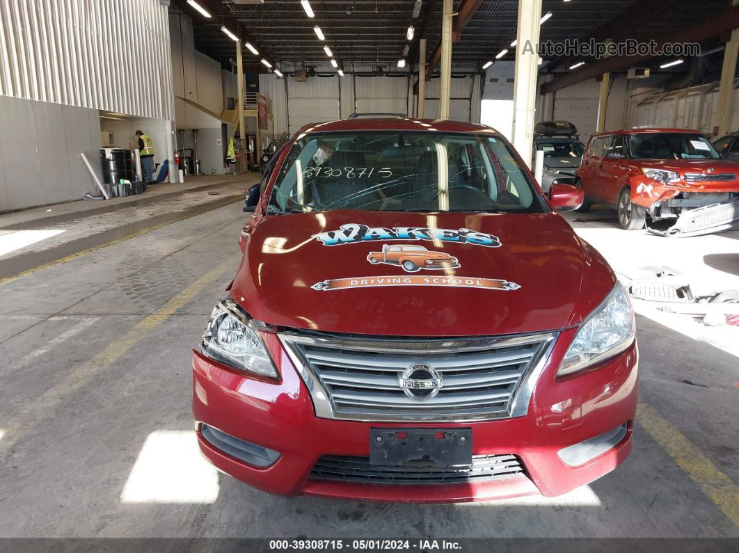 2015 Nissan Sentra Fe+ S/s/sl/sr/sv Red vin: 3N1AB7AP8FL656691