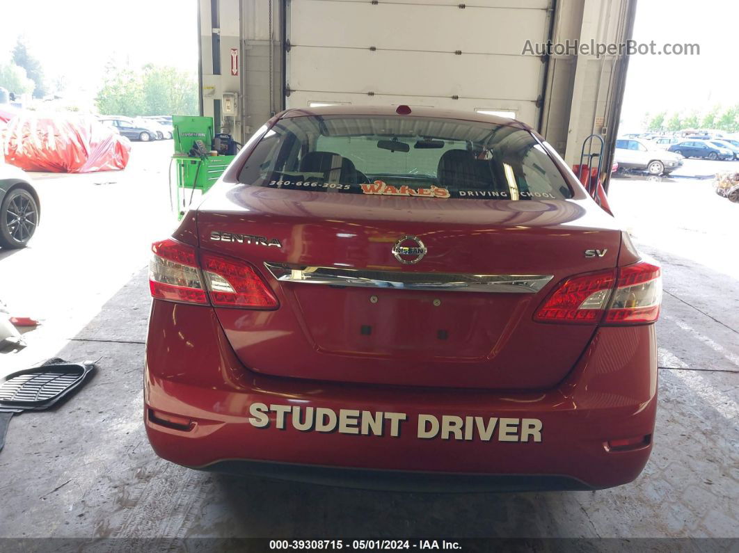 2015 Nissan Sentra Fe+ S/s/sl/sr/sv Red vin: 3N1AB7AP8FL656691