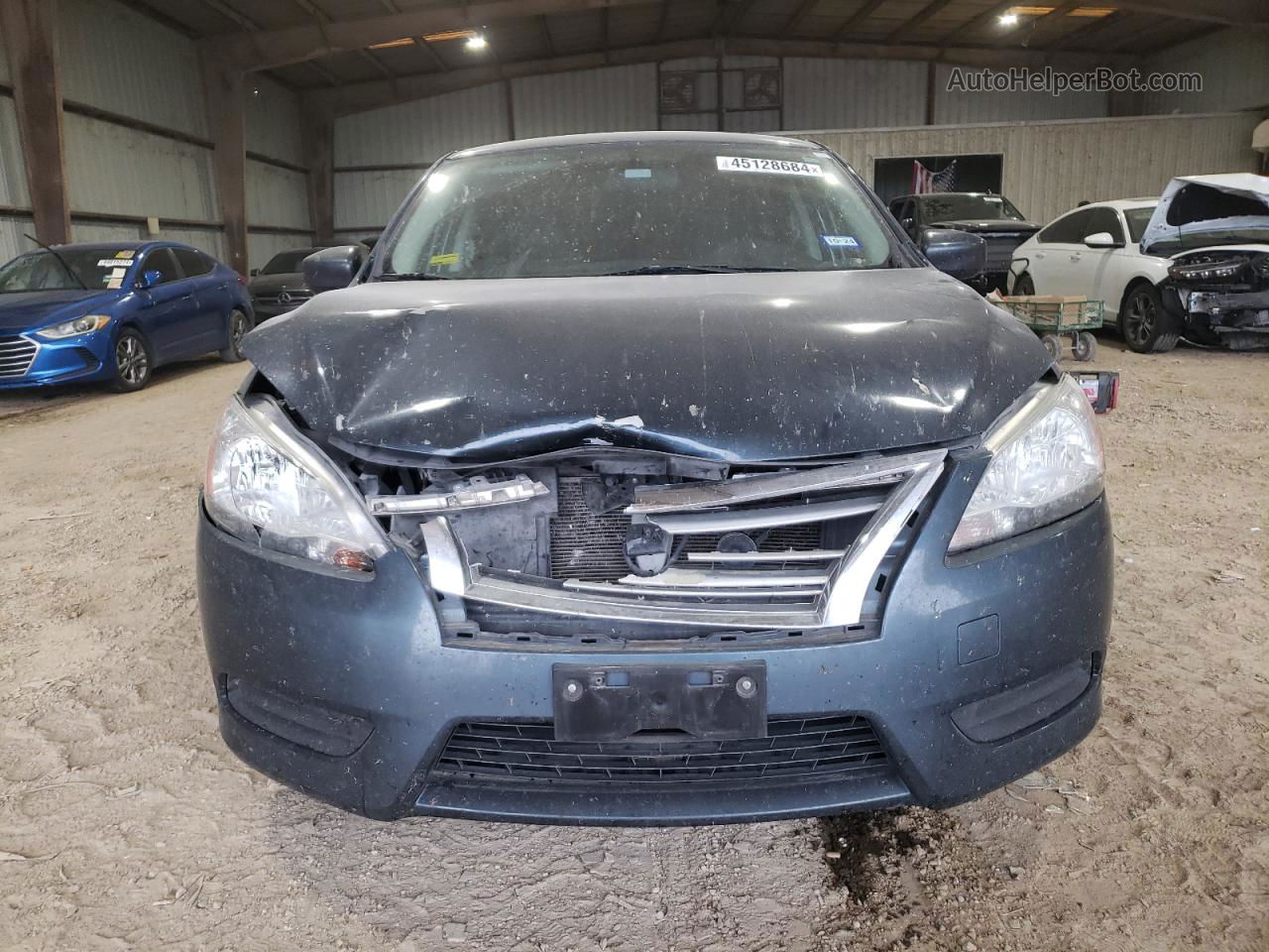 2015 Nissan Sentra S Gray vin: 3N1AB7AP8FL685284