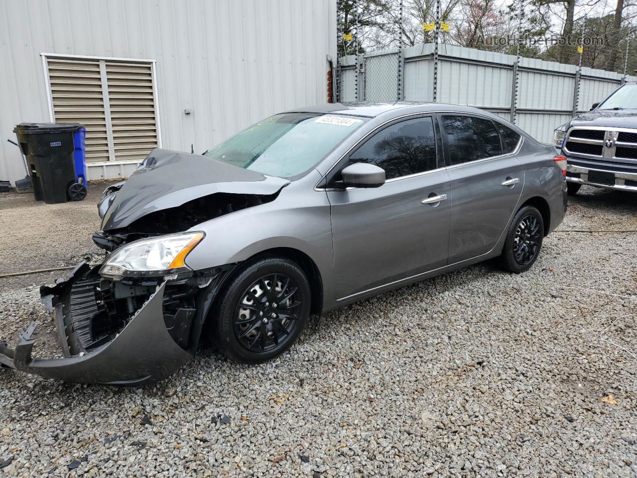 2015 Nissan Sentra S Gray vin: 3N1AB7AP8FY219616