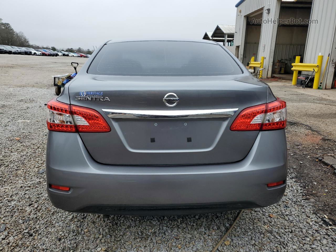 2015 Nissan Sentra S Gray vin: 3N1AB7AP8FY219616