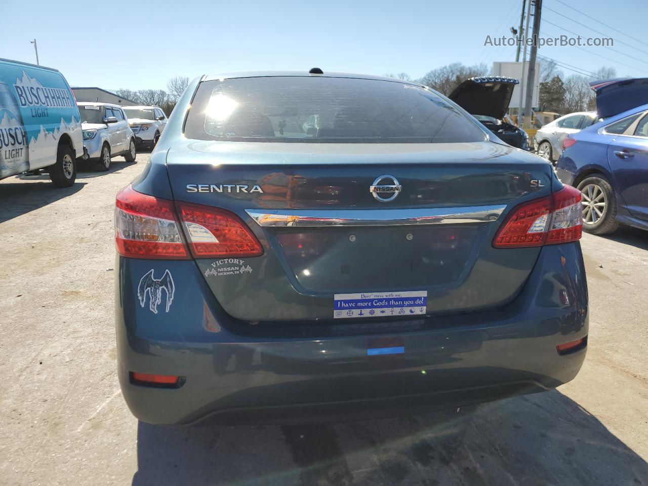 2015 Nissan Sentra S Gray vin: 3N1AB7AP8FY225271