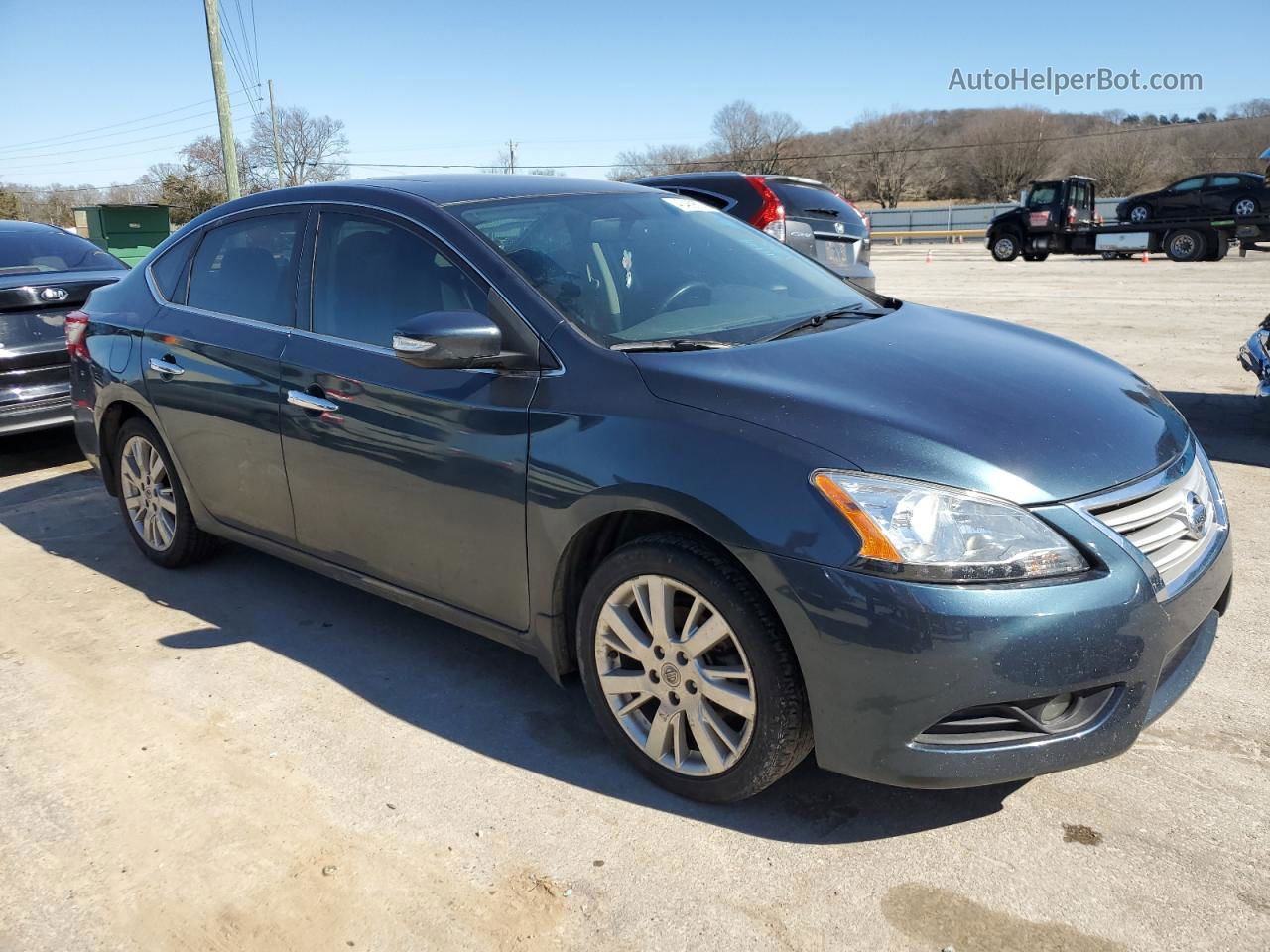 2015 Nissan Sentra S Gray vin: 3N1AB7AP8FY225271