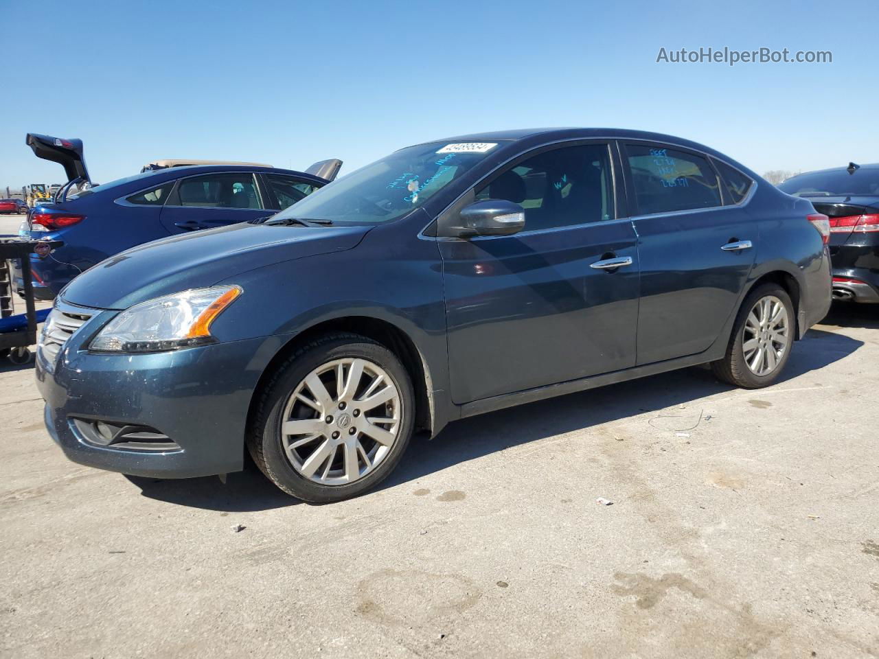 2015 Nissan Sentra S Gray vin: 3N1AB7AP8FY225271