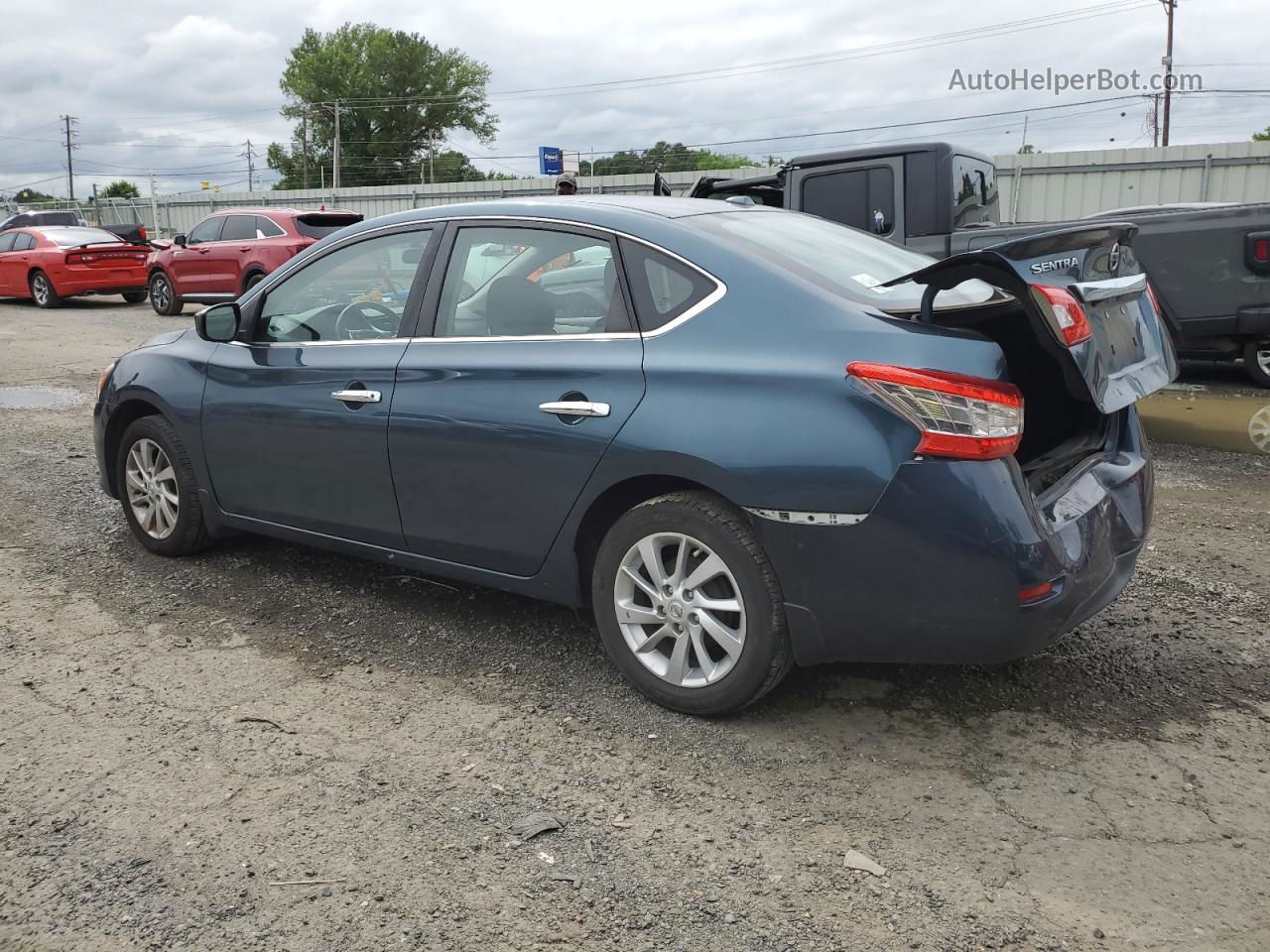 2015 Nissan Sentra S Blue vin: 3N1AB7AP8FY274003