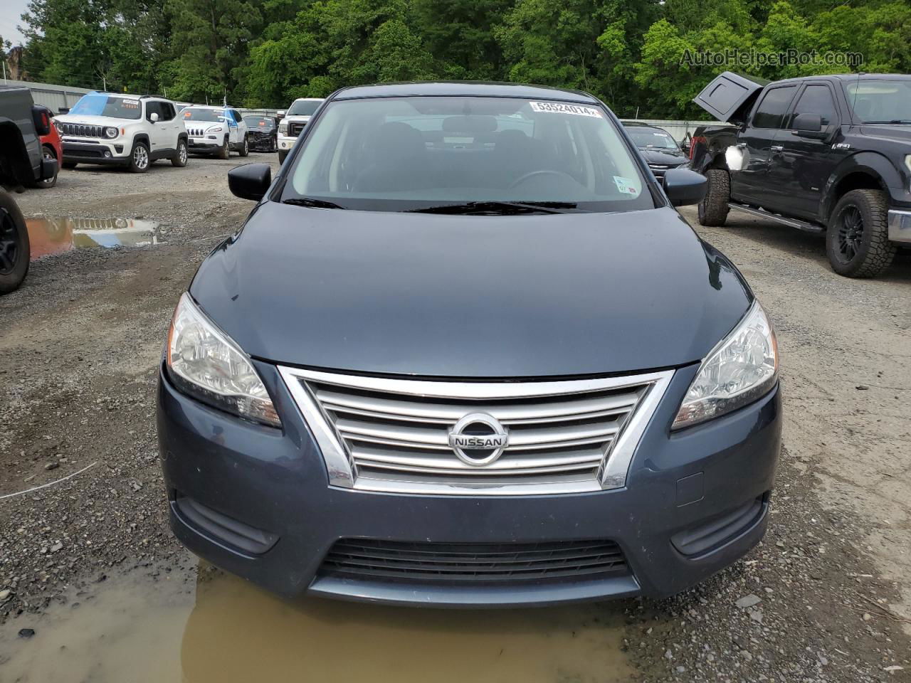 2015 Nissan Sentra S Blue vin: 3N1AB7AP8FY274003