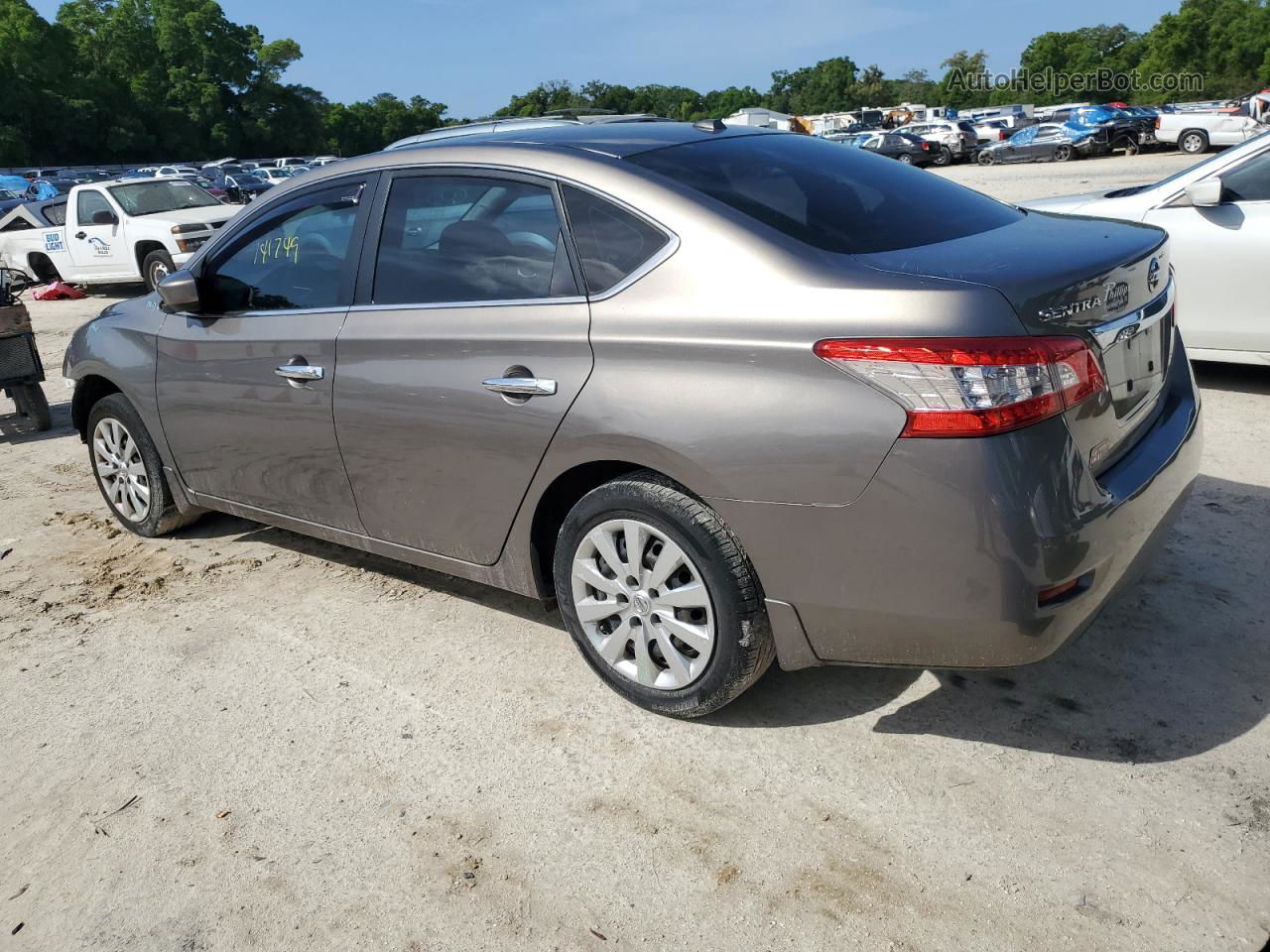 2015 Nissan Sentra S Gray vin: 3N1AB7AP8FY317609