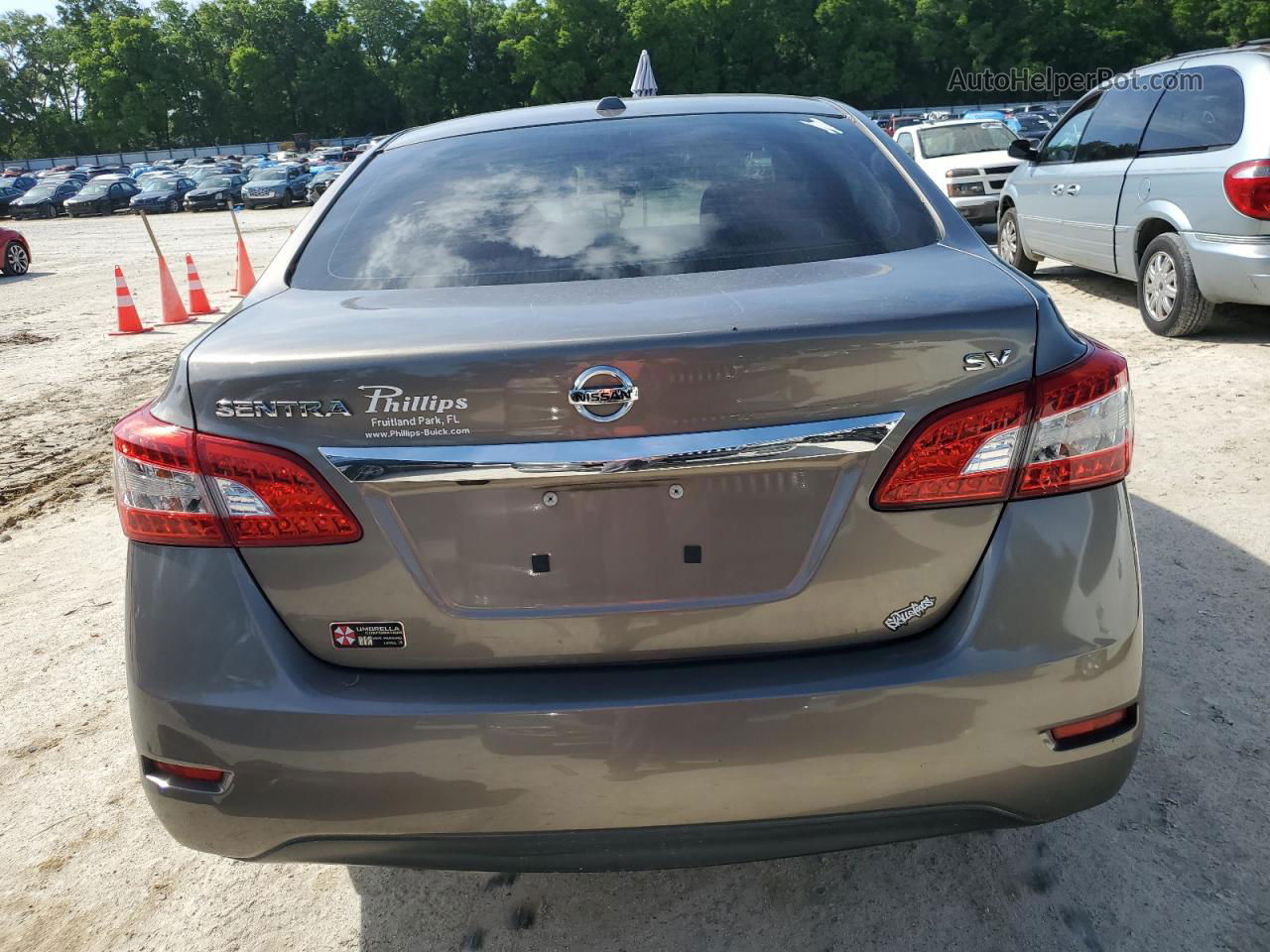 2015 Nissan Sentra S Gray vin: 3N1AB7AP8FY317609