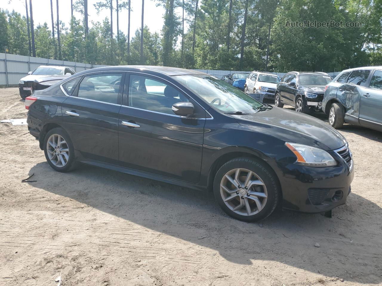 2015 Nissan Sentra S Black vin: 3N1AB7AP8FY361013