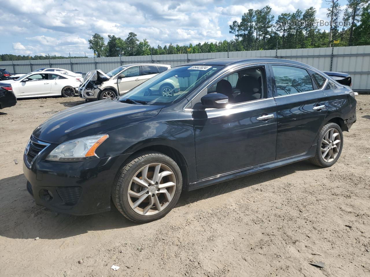 2015 Nissan Sentra S Black vin: 3N1AB7AP8FY361013