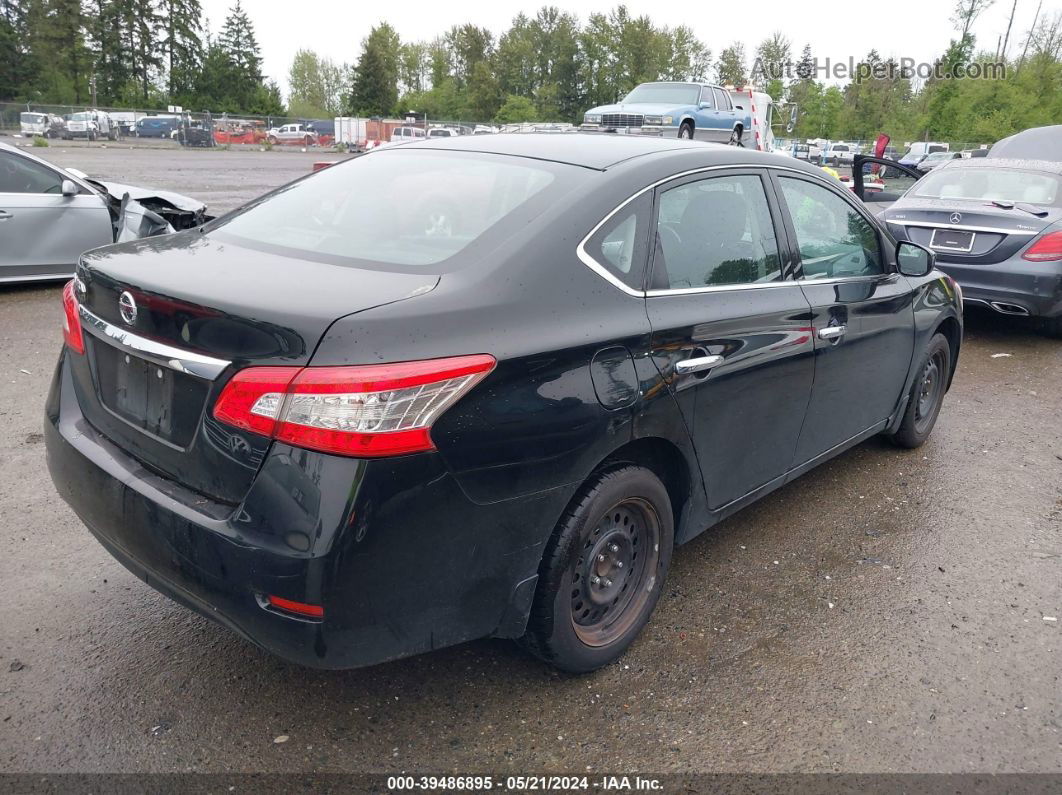 2015 Nissan Sentra S Black vin: 3N1AB7AP8FY378006