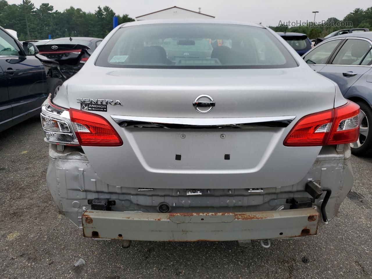 2016 Nissan Sentra S Silver vin: 3N1AB7AP8GY214689