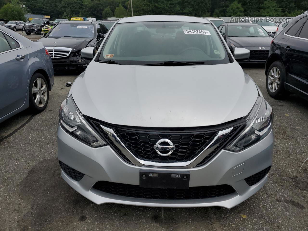 2016 Nissan Sentra S Silver vin: 3N1AB7AP8GY214689