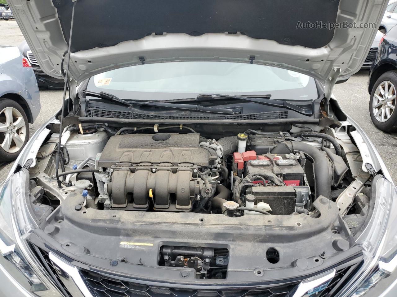 2016 Nissan Sentra S Серебряный vin: 3N1AB7AP8GY214689