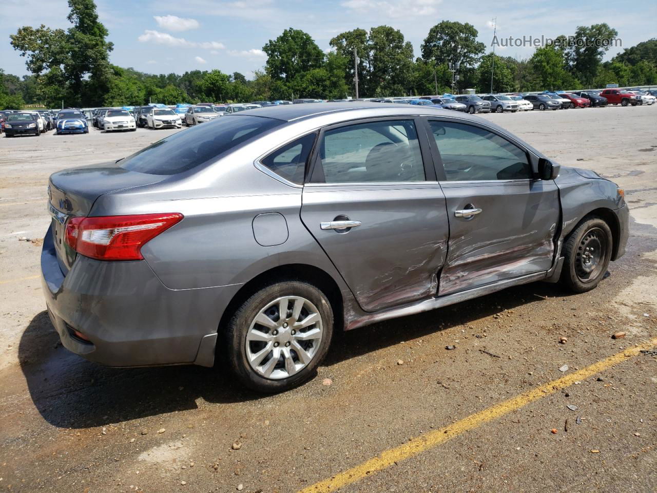 2016 Nissan Sentra S Silver vin: 3N1AB7AP8GY220573