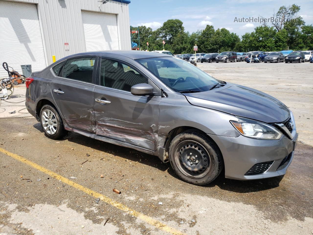 2016 Nissan Sentra S Silver vin: 3N1AB7AP8GY220573