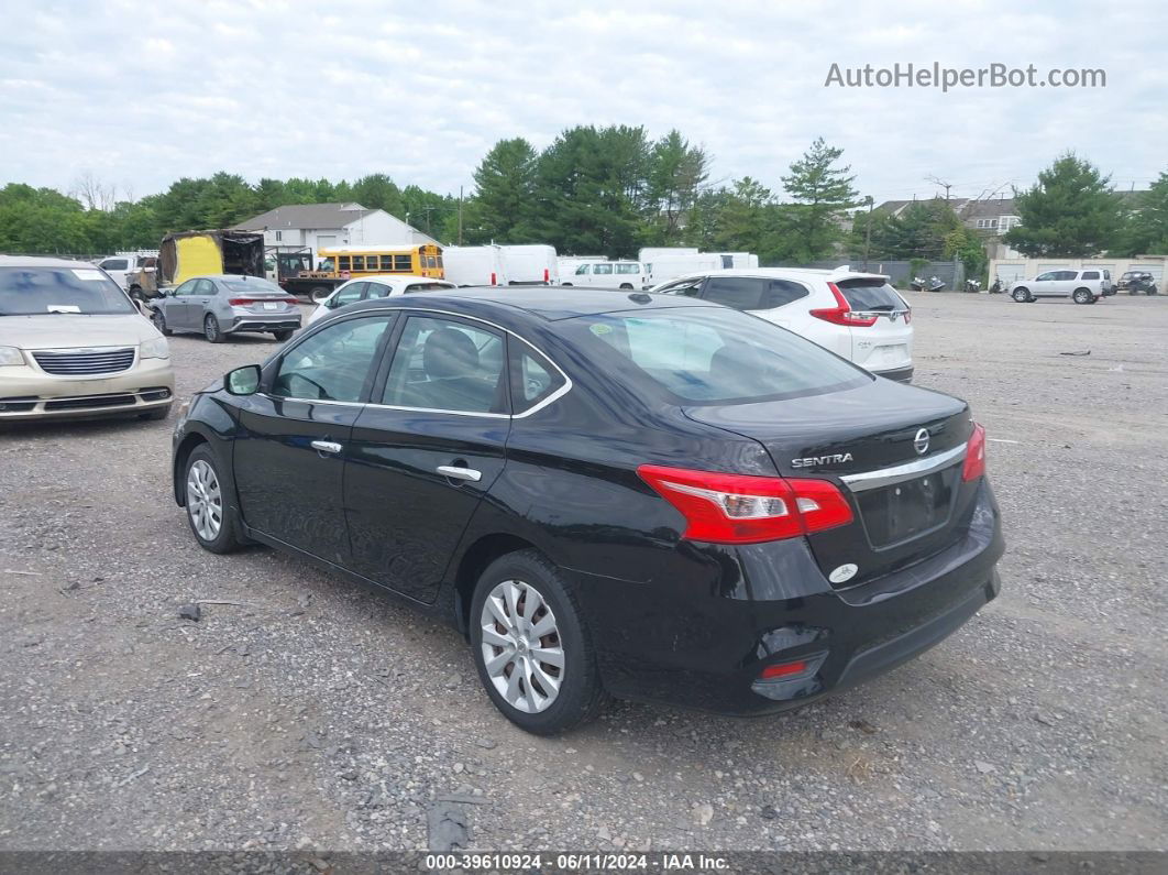 2016 Nissan Sentra Sv Black vin: 3N1AB7AP8GY226051