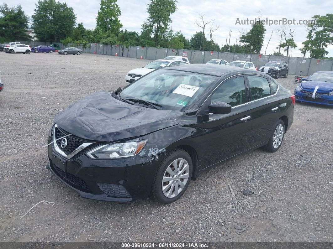 2016 Nissan Sentra Sv Black vin: 3N1AB7AP8GY226051