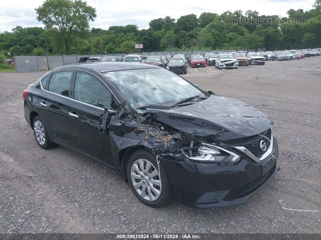 2016 Nissan Sentra Sv Black vin: 3N1AB7AP8GY226051